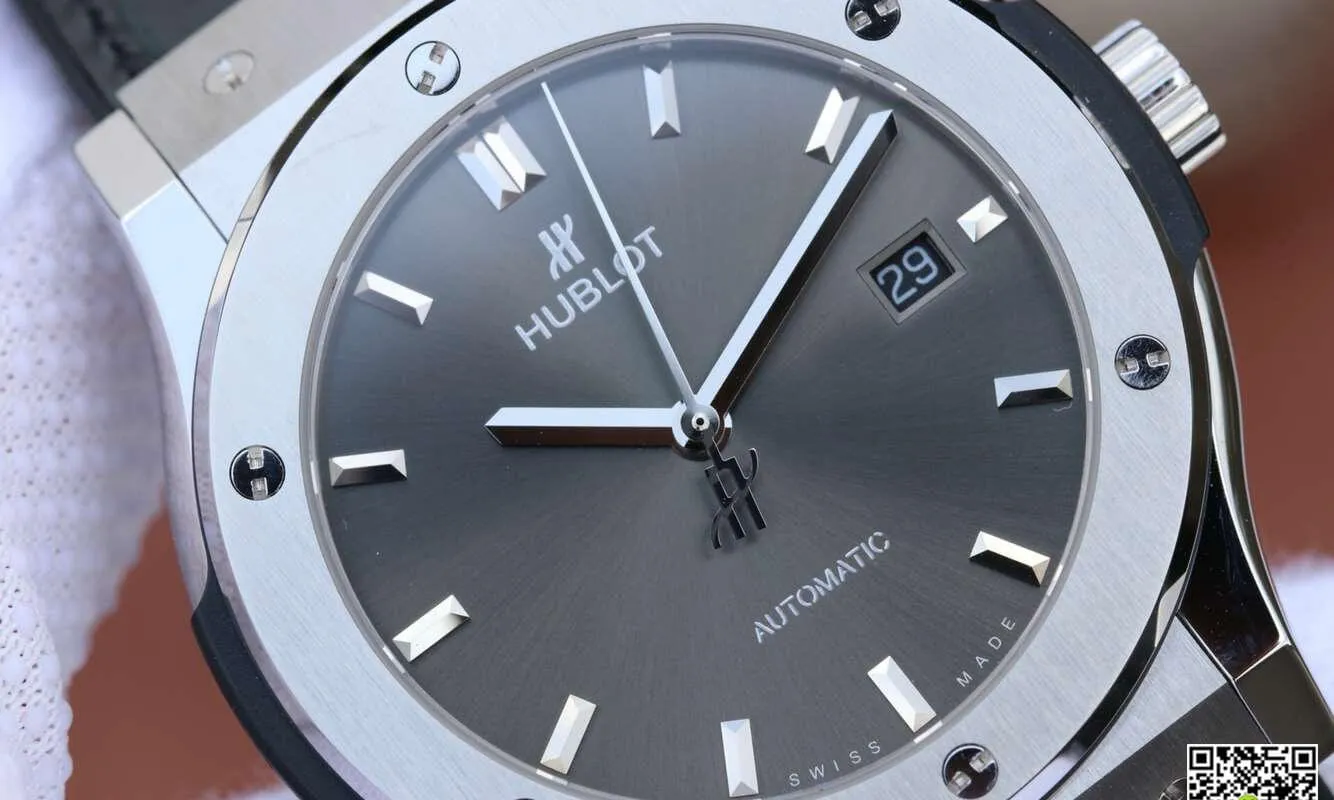 Hublot Classic Fusion 511.NX.7071.LR JJ Factory 1:1 Best Edition Replica Watch Leather Strap